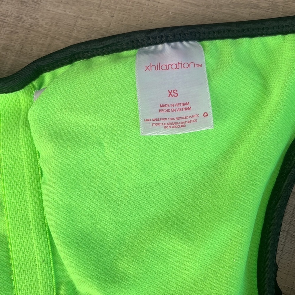 Xhilaration Mesh Covered High Leg One Piece Swimsuit - Picture 5 of 6